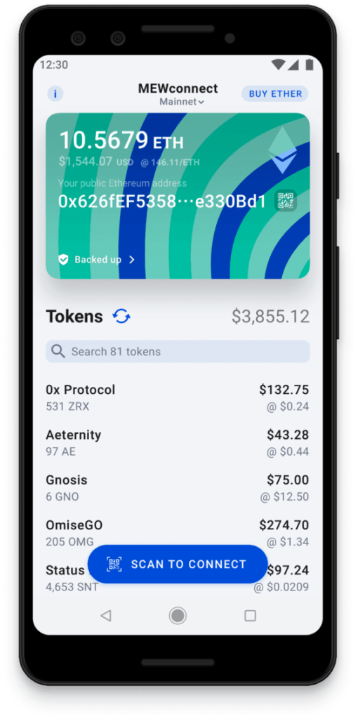 Saját Ether Wallet platform és alkalmazás
